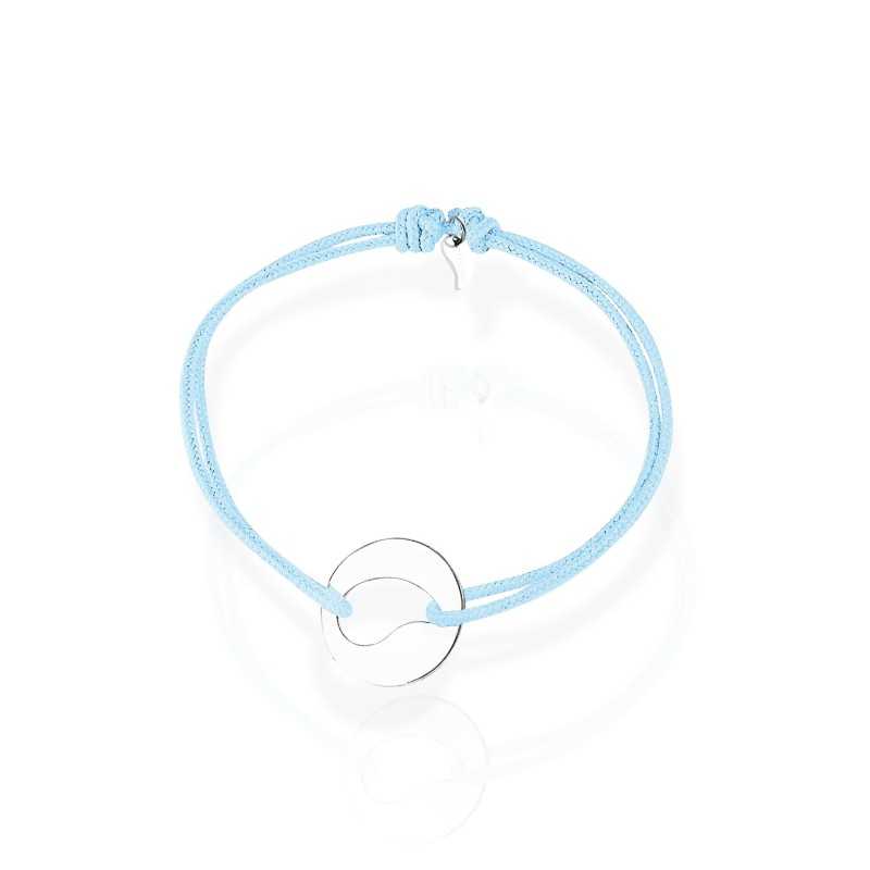 Bracelet médaille goutte femme