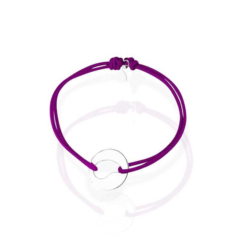 Bracelet médaille goutte femme