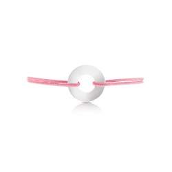 Rond target bracelet personalized rope woman