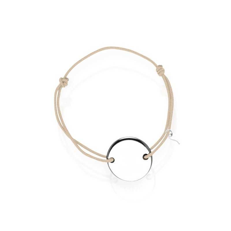 Dames gepersonaliseerde zilveren medaille armband Dames gepersonaliseerde zilveren medaille armband