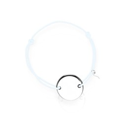 Dames gepersonaliseerde zilveren medaille armband