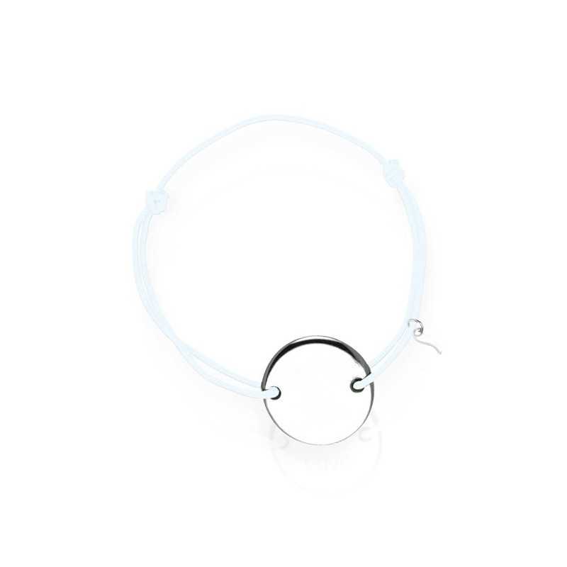 Dames gepersonaliseerde zilveren medaille armband Dames gepersonaliseerde zilveren medaille armband