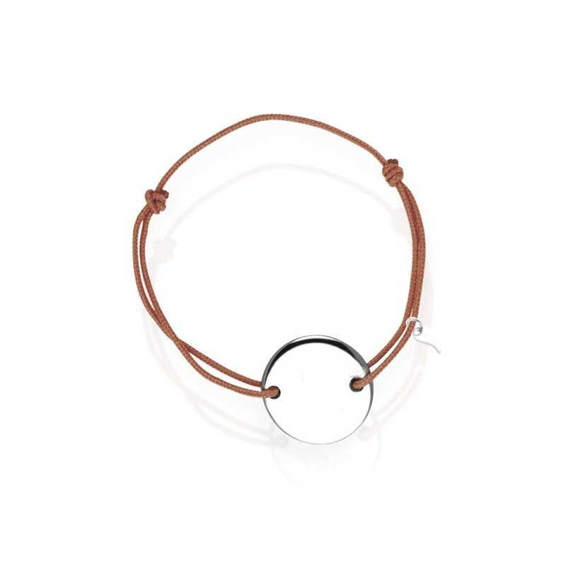 Bracelet médaille argent personnalisé femme Bracelet médaille argent personnalisé femme