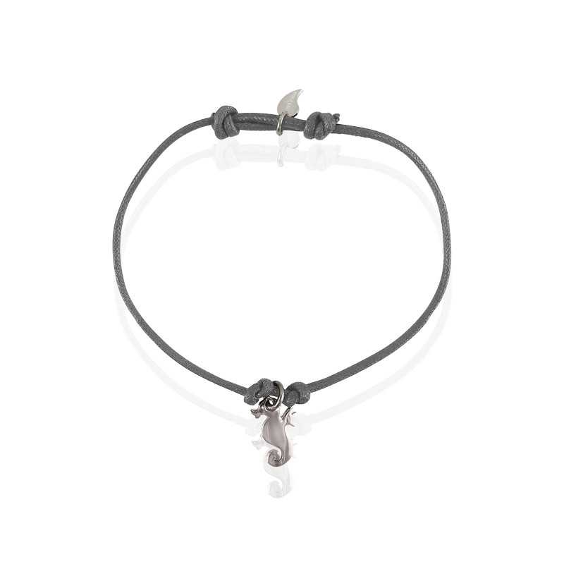 Silver seahorse bracelet man Silver seahorse bracelet man