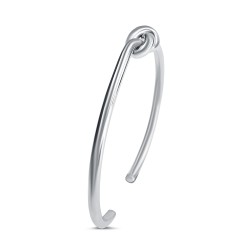 Silver knot bracelet woman