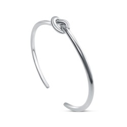 Bracelet noeud argent femme