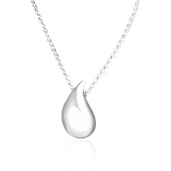 Collier argent goutte femme