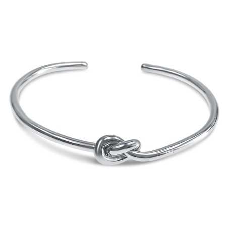 Silver knot bracelet woman by the art'emi jewelry