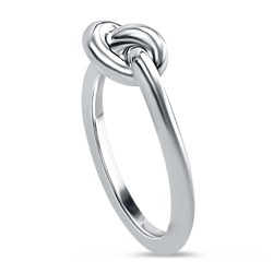 Bague noeud argent femme