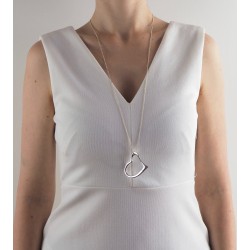 Collier sautoir cœur femme