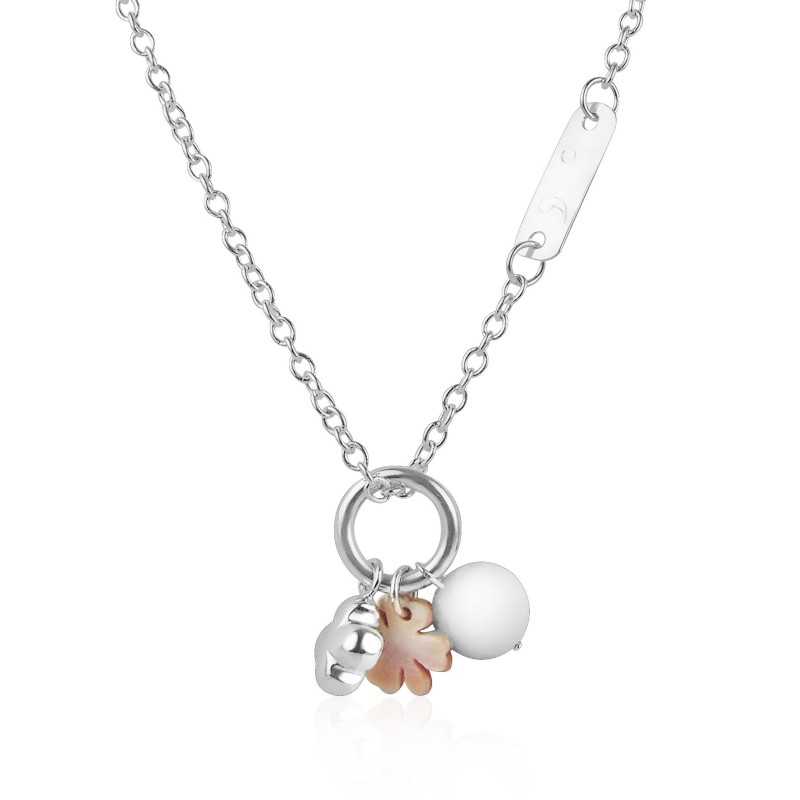 Silver clover necklace personalized woman Silver clover necklace personalized woman
