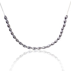 Collier perles argent femme