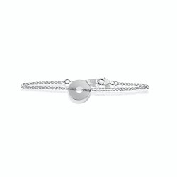 Personalized silver target bracelet woman