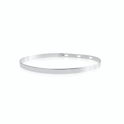 Bangle bracelet personalized silver woman