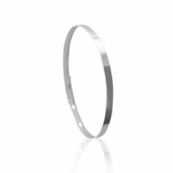 Bangle bracelet personalized silver woman