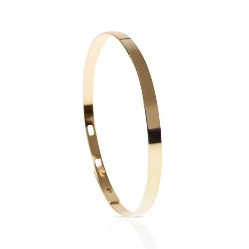 Bangle bracelet personalized in vermeil woman