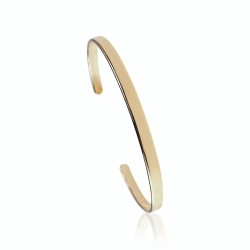 Open bangle vermeil bracelet to engrave woman