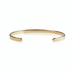 Open bangle vermeil bracelet to engrave woman