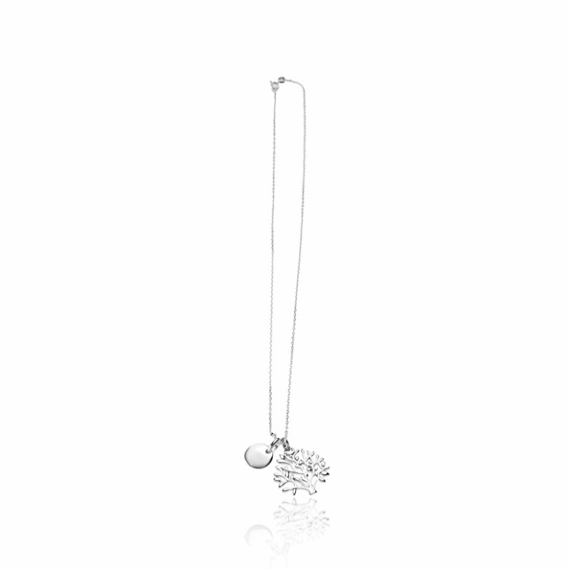 Collier médaille arbre de vie personnalisable femme 10mm