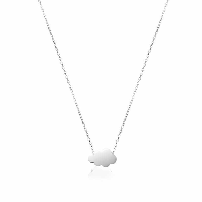 Collier nuage argent personnalisable femme