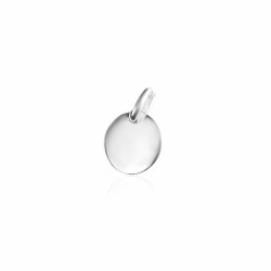 Pendentif médaille argent personnalisable femme 10 mm