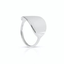 Bague ovale argent personnalisable femme