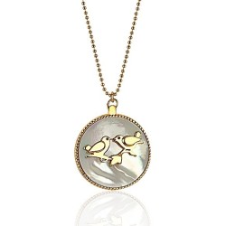 Collier sautoir médaille femme