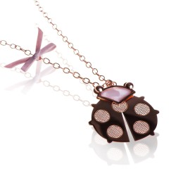 Collier sautoir coccinelle femme