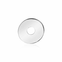 Pendentif cible gravure argent 20 mm homme