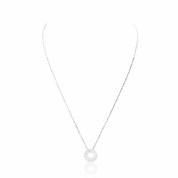 Necklace target silver to engrave 15mm child