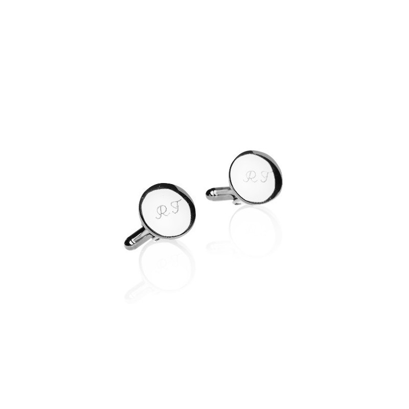 Round cuff link personalized man Round cuff link personalized man