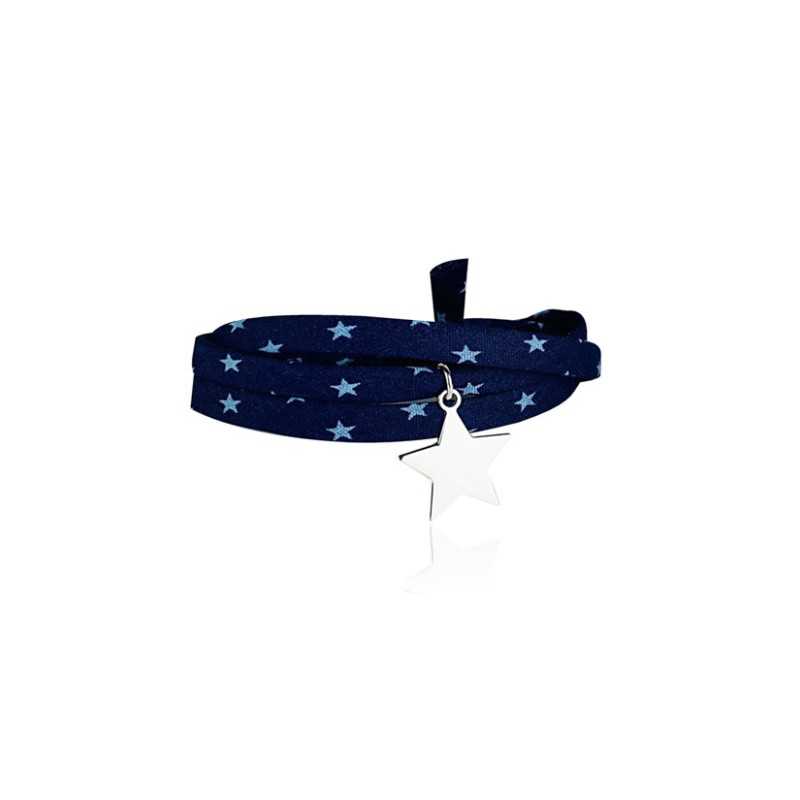 Liberty 3-ronde aangepaste zilveren ster armband