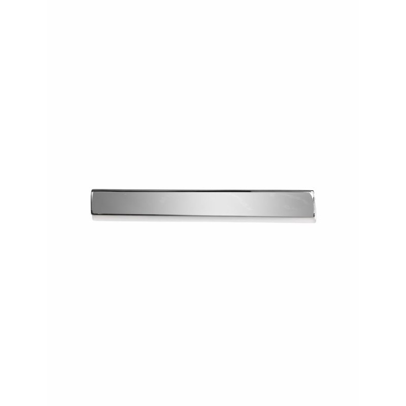 Man customizable silver rectangular tie