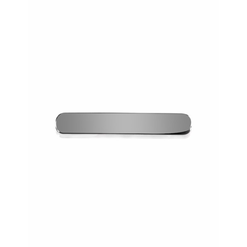 Pince cravate arrondie argent personnalisable homme Pince cravate arrondie argent personnalisable homme