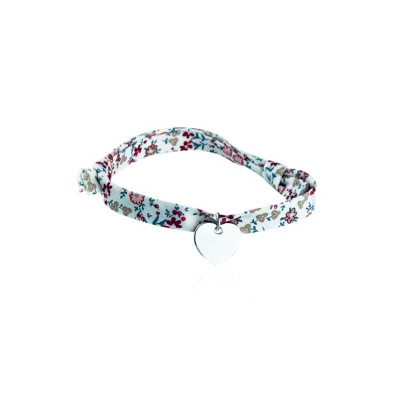 Liberty heart bracelet personalized silver child Liberty heart bracelet personalized silver child
