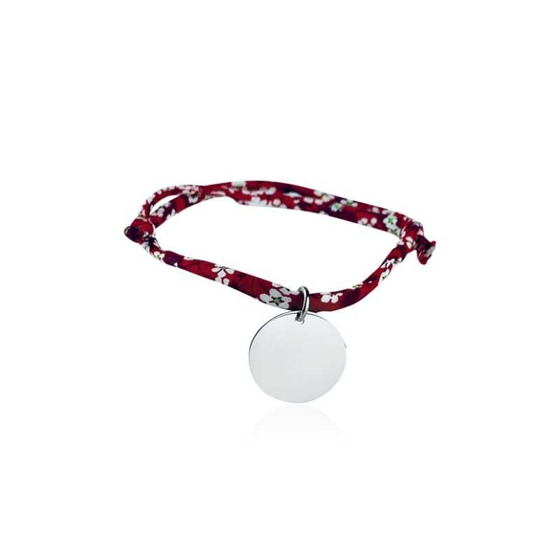 Bracelet Liberty médaille personnalisée 20 mm enfant