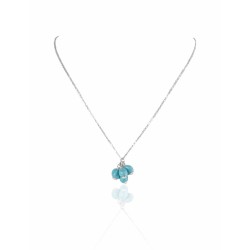 De turquoise clusterketting van de vrouw