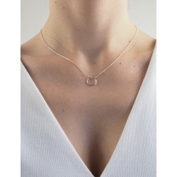 Collier cercle argent femme