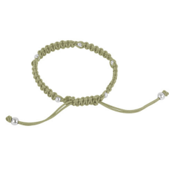 Bracelet femme macramé perle argent 925 taille unique vente en ligne