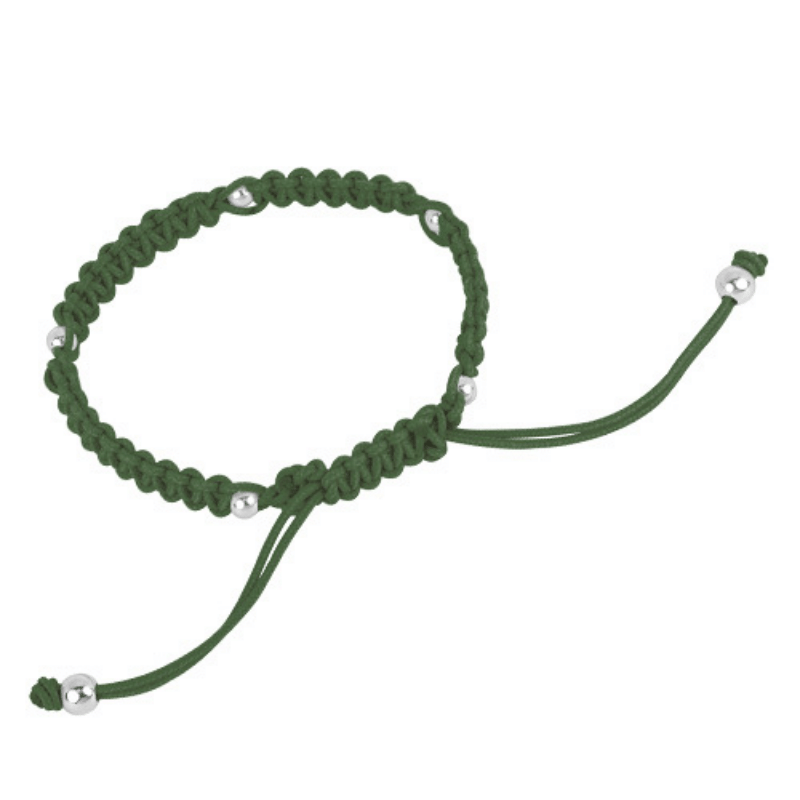 Zilveren parel macramé dames armband 925 one-size-fits-all online te koop