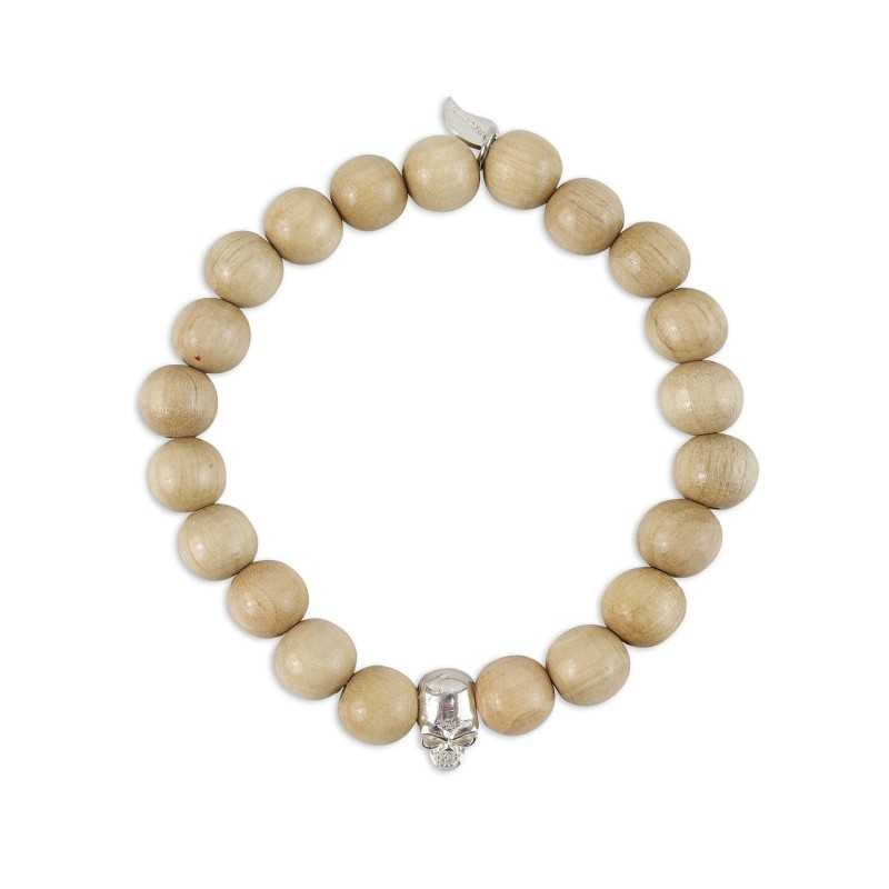 Pearl bracelet wood head dead woman Pearl bracelet wood head dead woman