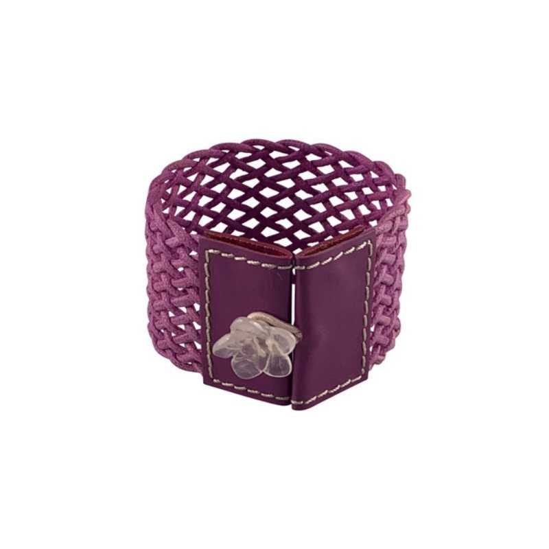 Vrouwen gevlochten lederen manchet armband Vrouwen gevlochten lederen manchet armband