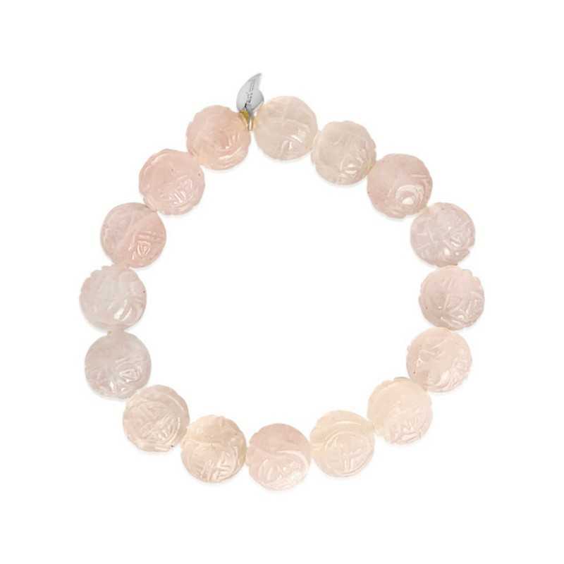 Pink quartz pearl bracelet Pink quartz pearl bracelet