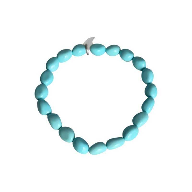 Bracelet perles turquoise pour femme. Un bijou plein de fraicheur.