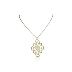 Collier pendentif losange vermeil femme