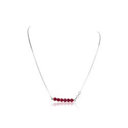 Collier perles corail femme