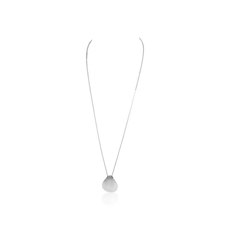 Collier sautoir goutte argent femme