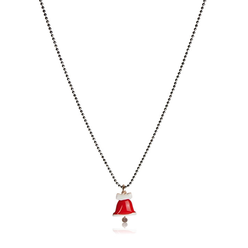 Necklace Christmas Bell in Solid Silver Woman
