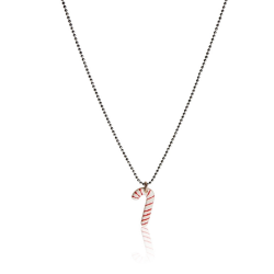 Collier sucre d'orge émail femme