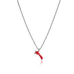 Necklace shooting star solid silver woman